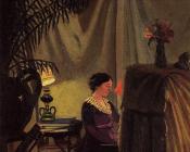 菲利克斯 瓦洛东 : Gabrielle Vallotton at the Piano